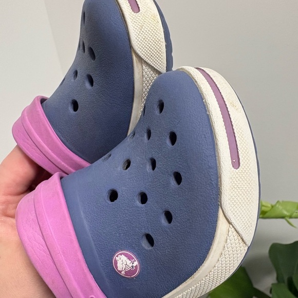Crocs Kids Crocband Clog Purple Blue Kid's Size 6-7 - Picture 6 of 13